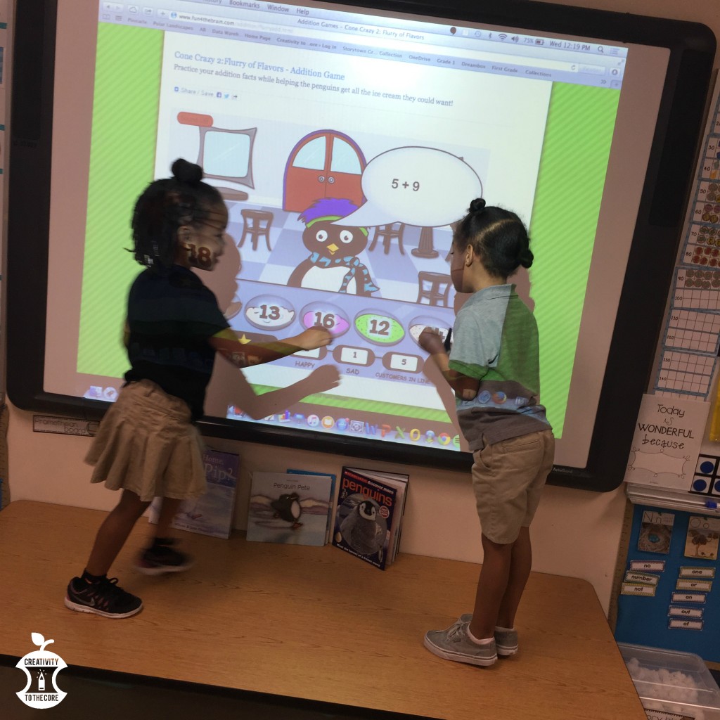 Student technology in math centers