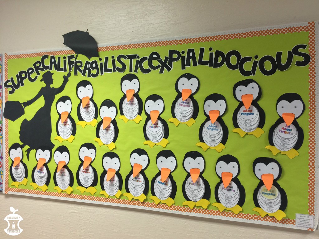 SUPERCALIFRAG..... bulletin board. Perfect for a Mary Poppins themed classroom and versatile for the entire year!